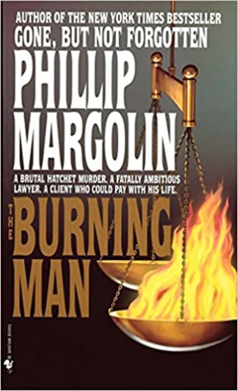Book cover for "The Burning Man" by Phillip Margolin