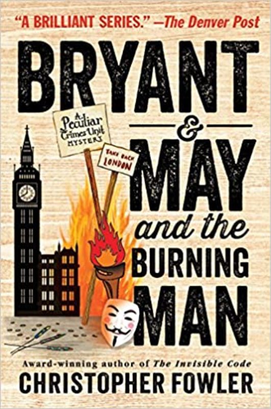 Book cover for "The Burning Man" by Christopher Fowler