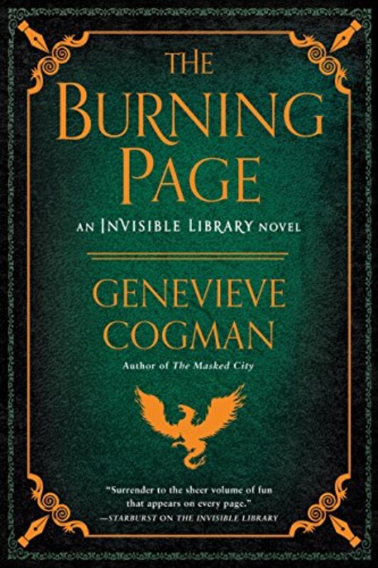 Book cover for "The Burning Page" by Genevieve Cogman