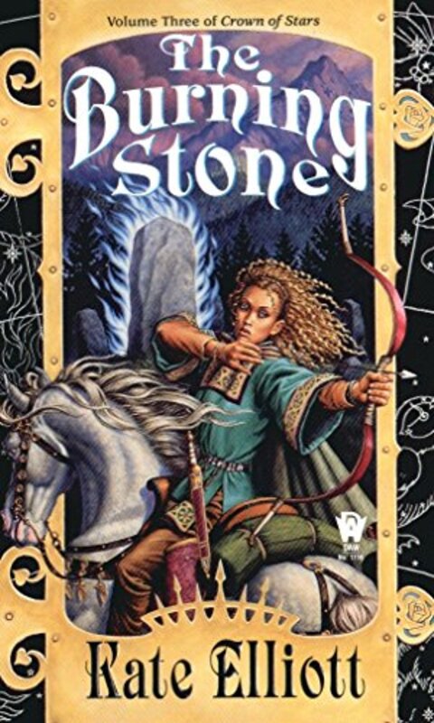 Book cover for "The Burning Stone" by Kate Elliott