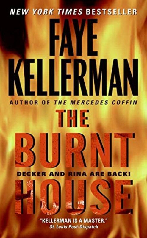 Book cover for "The Burnt House" by Faye Kellerman