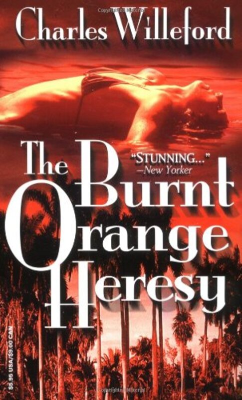 Book cover for "The Burnt Orange Heresy" by Charles Willeford