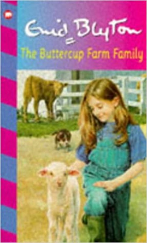 Book cover for "The Buttercup Farm Family" by Enid Blyton