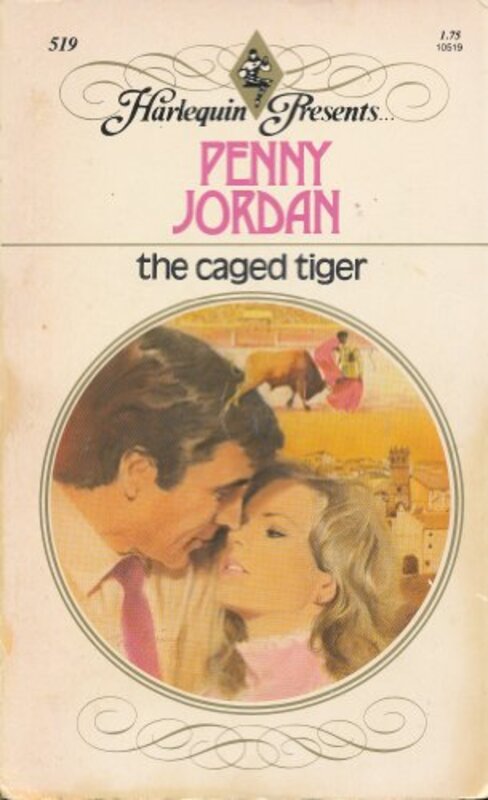 Book cover for "The Caged Tiger" by Penny Jordan