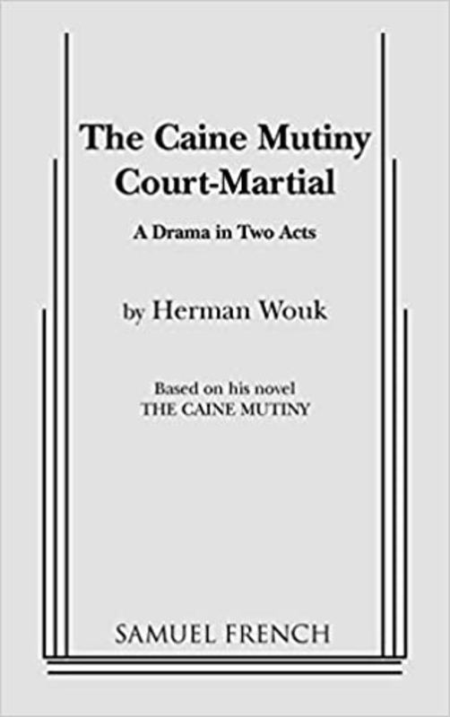 Book cover for "The Caine Mutiny Court-Martial" by Herman Wouk