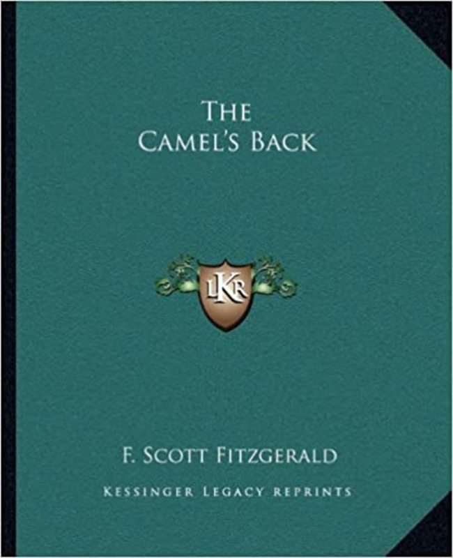 Book cover for "The Camel's Back" by F. Scott Fitzgerald