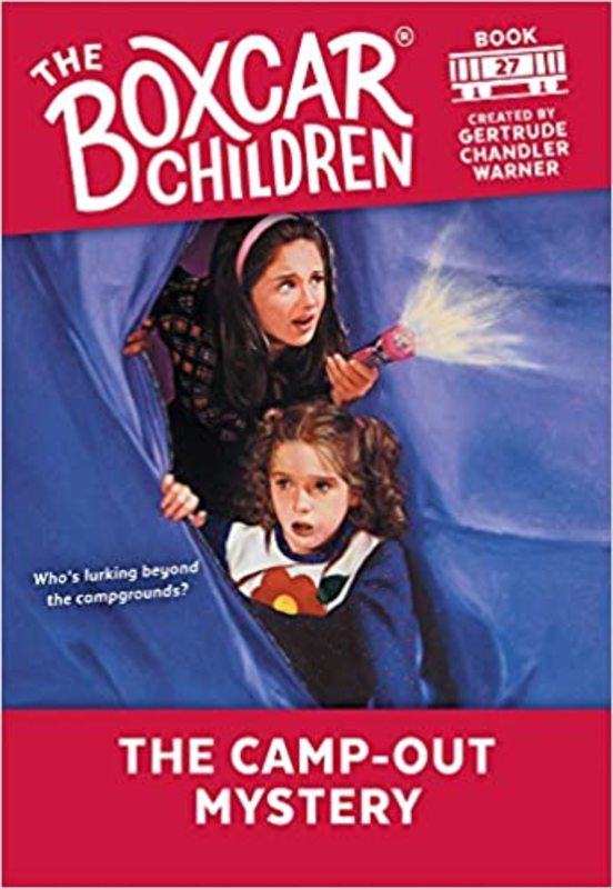 Book cover for "The Camp-Out Mystery" by Gertrude Chandler Warner