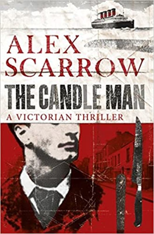 Book cover for "The Candle Man" by Alex Scarrow