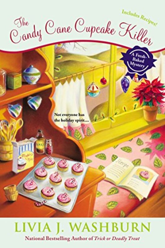 Book cover for "The Candy Cane Cupcake Killer" by Livia J Washburn