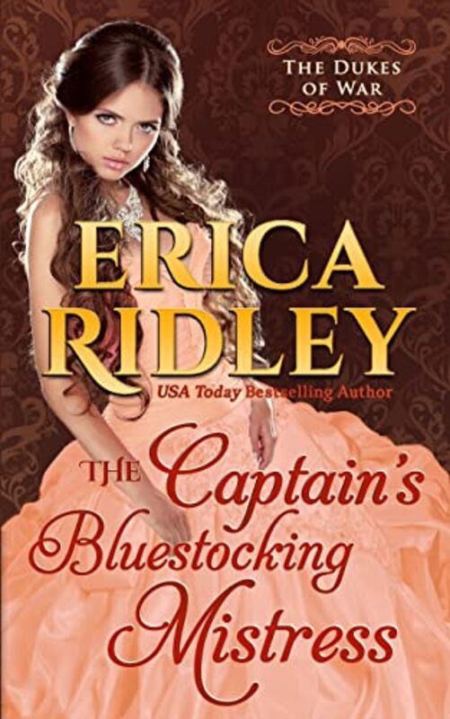 Book cover for "The Captain's Bluestocking Mistress" by Erica Ridley