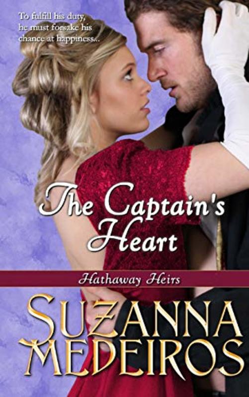 Book cover for "The Captain's Heart" by Suzanna Medeiros