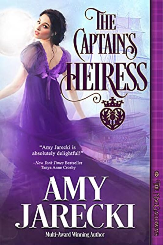 Book cover for "The Captain's Heiress" by Amy Jarecki