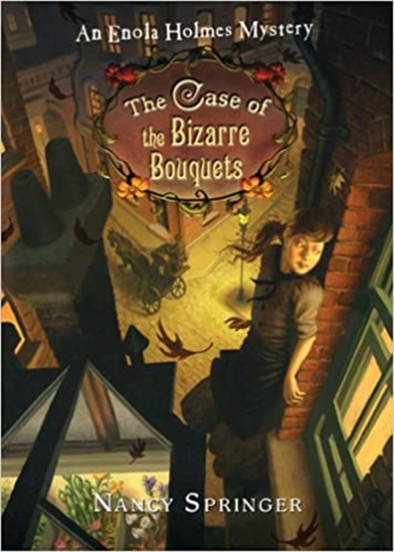 Book cover for "The Case of the Bizarre Bouquets" by Nancy Connor Springer