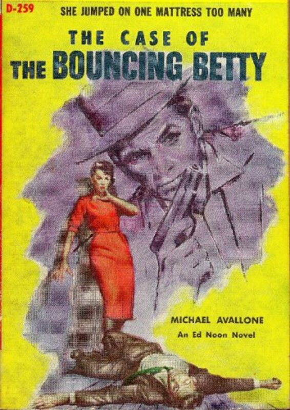 Book cover for "The Case of the Bouncing Betty" by Michael Avallone