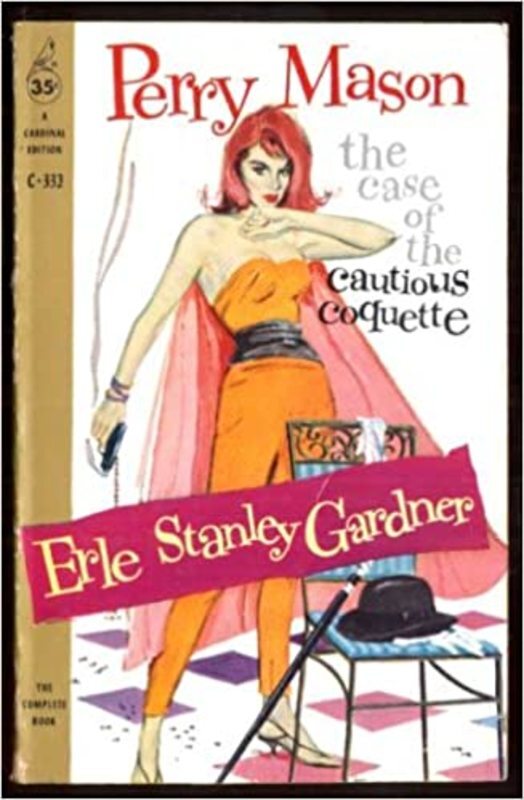 Book cover for "The Case of the Cautious Coquette" by Erle Stanley Gardner