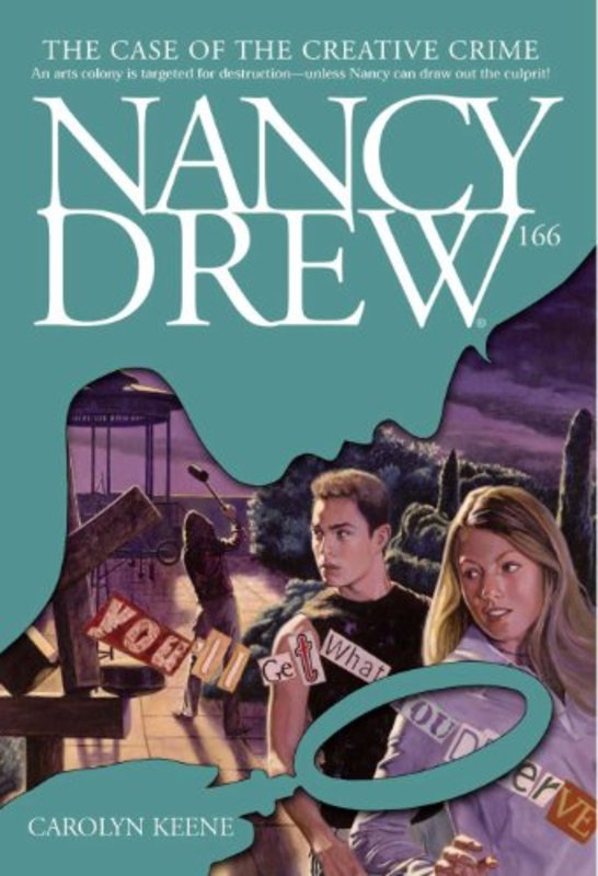 Book cover for "The Case of the Creative Crime" by Carolyn Keene