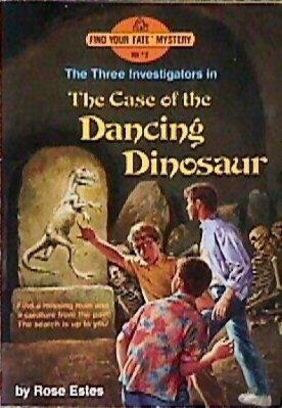 Book cover for "The Case of the Dancing Dinosaur" by Rose Estes