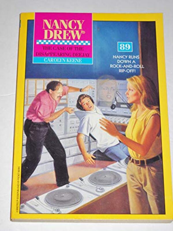 Book cover for "The Case of the Disappearing Deejay" by Mildred A Wirt