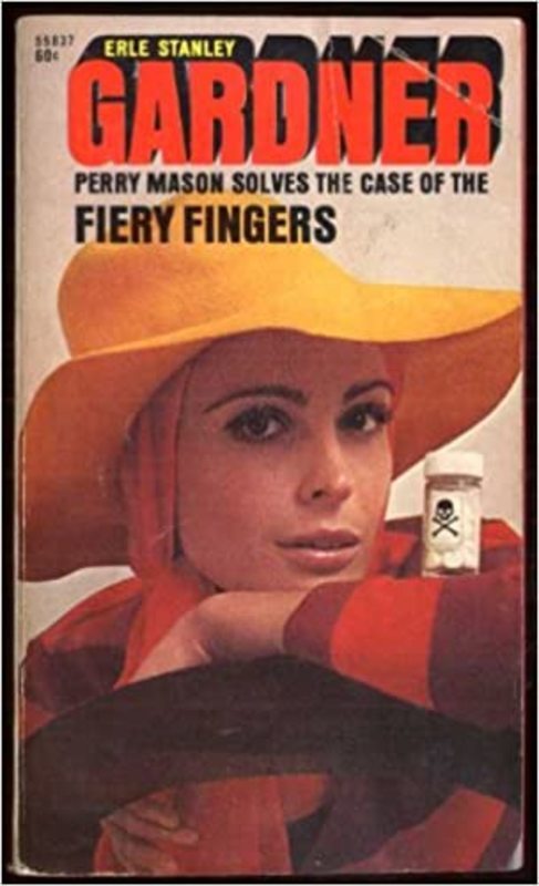 Book cover for "The Case of the Fiery Fingers" by Erle Stanley Gardner