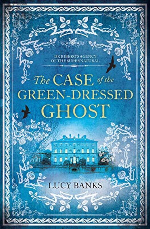 Book cover for "The Case of the Green-Dressed Ghost" by Lucy Banks