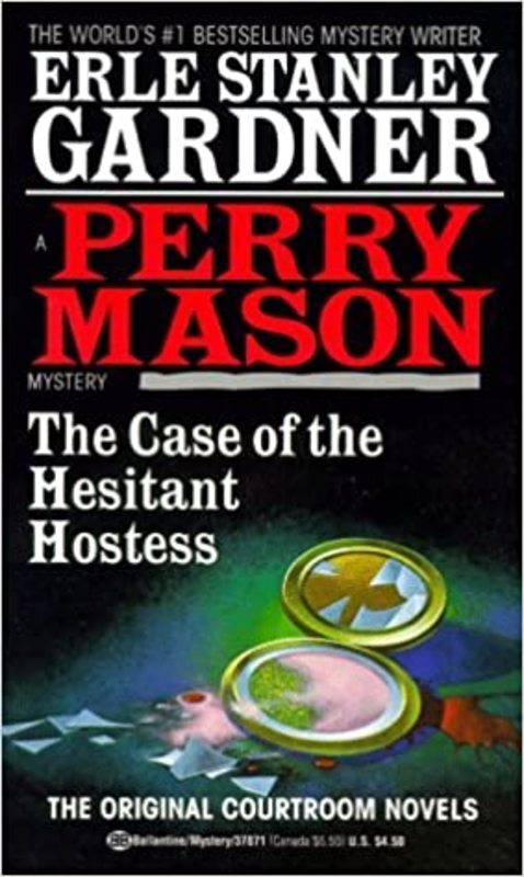 Book cover for "The Case of the Hesitant Hostess" by Erle Stanley Gardner