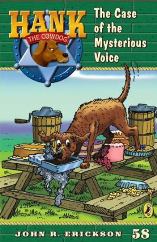 Book cover for "The Case of the Mysterious Voice" by John R Erickson