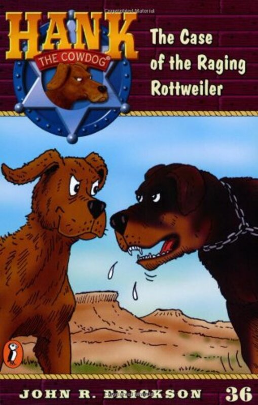 Book cover for "The Case of the Raging Rottweiler" by John R Erickson