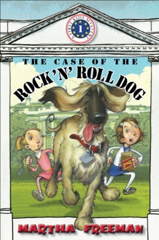 Book cover for "The Case of the Rock 'n' Roll Dog" by Martha Freeman