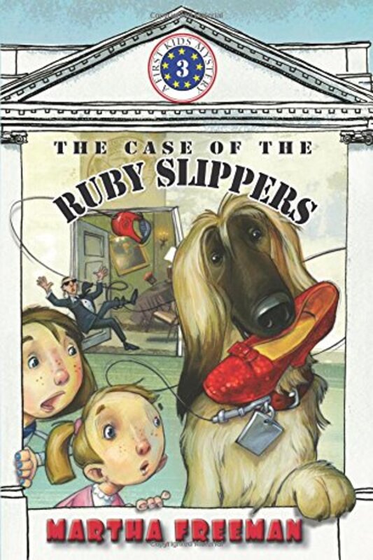 Book cover for "The Case of the Ruby Slippers" by Martha Freeman