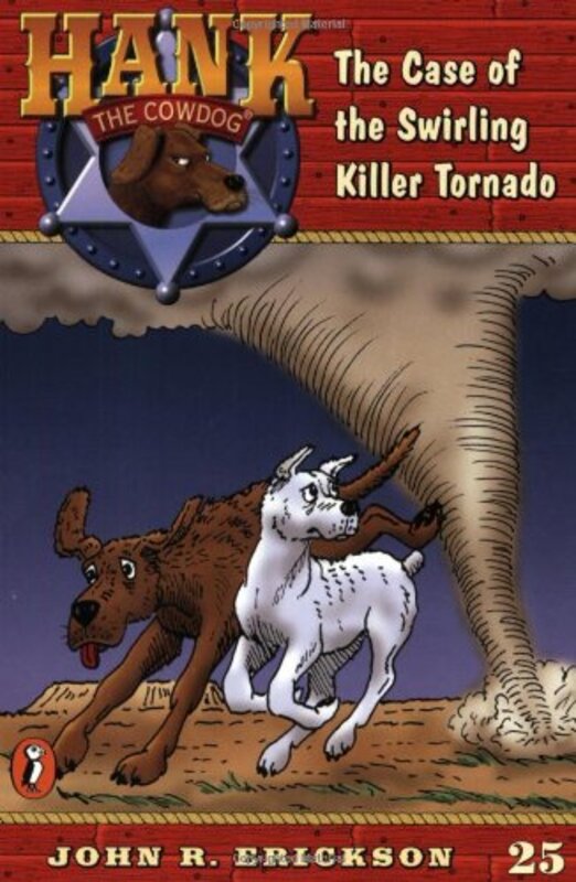 Book cover for "The Case of the Swirling Killer Tornado" by John R Erickson