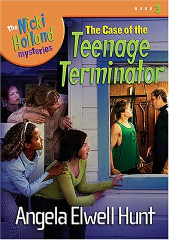 Book cover for "The Case of the Teenage Terminator" by Angela Elwell Hunt