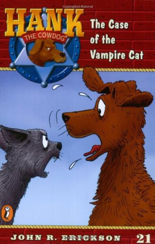 Book cover for "The Case of the Vampire Cat" by John R Erickson