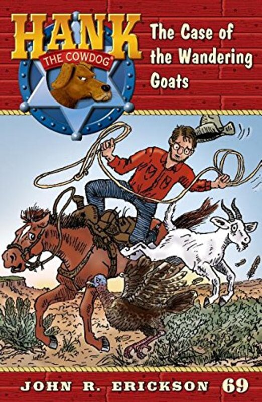 Book cover for "The Case of the Wandering Goats" by John R Erickson