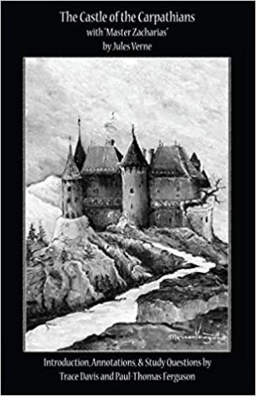 Book cover for "The Castle of the Carpathians" by Jules Verne