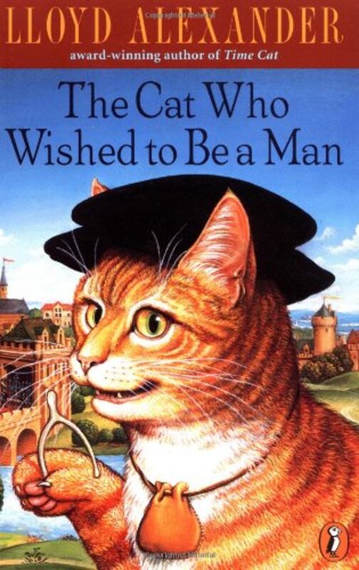 Book cover for "The Cat Who Wished to Be a Man" by Lloyd Alexander
