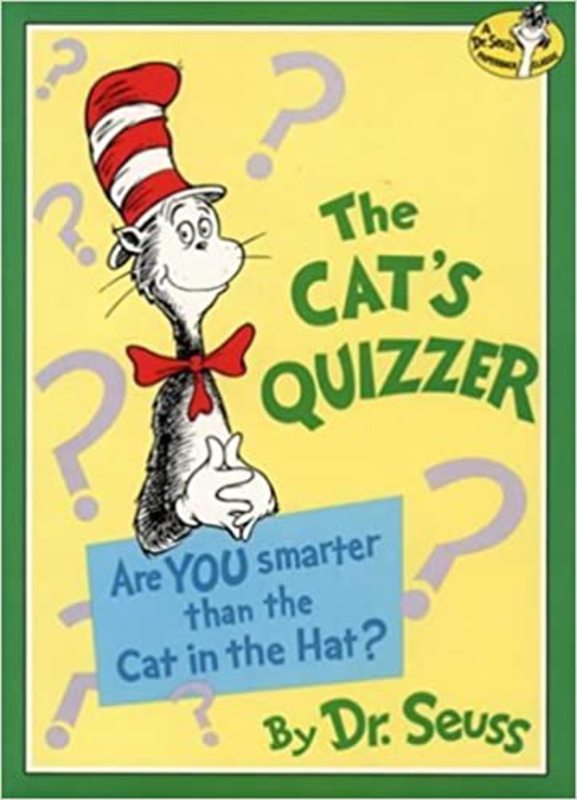 Book cover for "The Cat's Quizzer" by Dr. Seuss