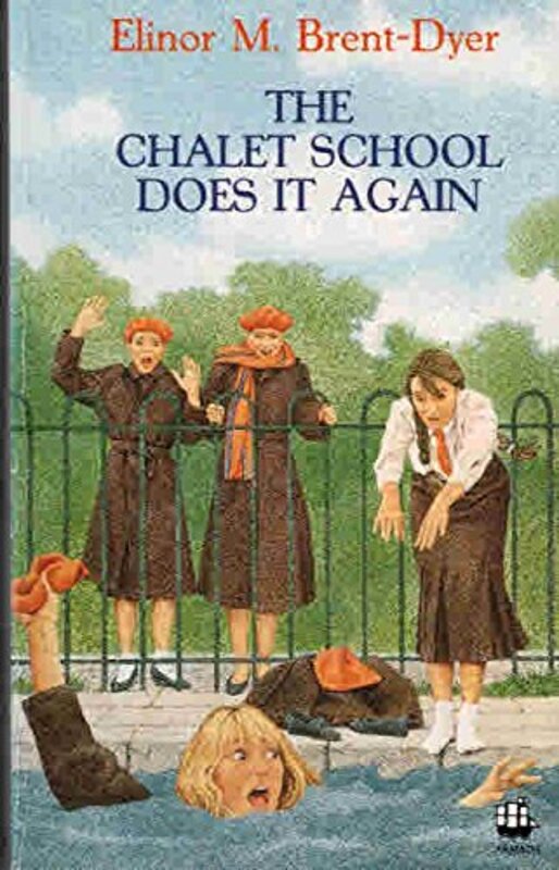 Book cover for "The Chalet School Does It Again" by Elinor M Brent Dyer