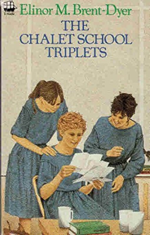 Book cover for "The Chalet School Triplets" by Elinor M Brent Dyer