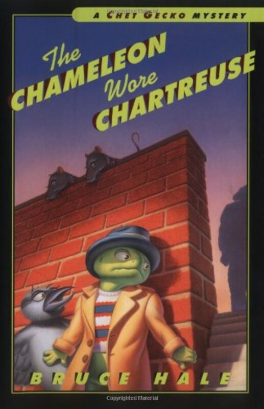 Book cover for "The Chameleon Wore Chartreuse" by Bruce Hale