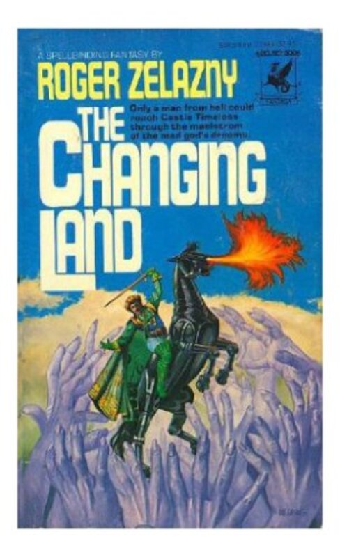 Book cover for "The Changing Land" by Roger Zelazny