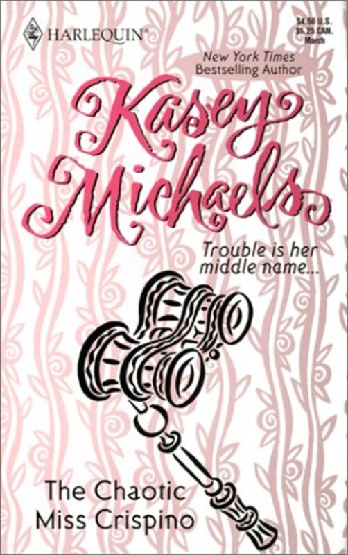 Book cover for "The Chaotic Miss Crispino" by Kasey Michaels