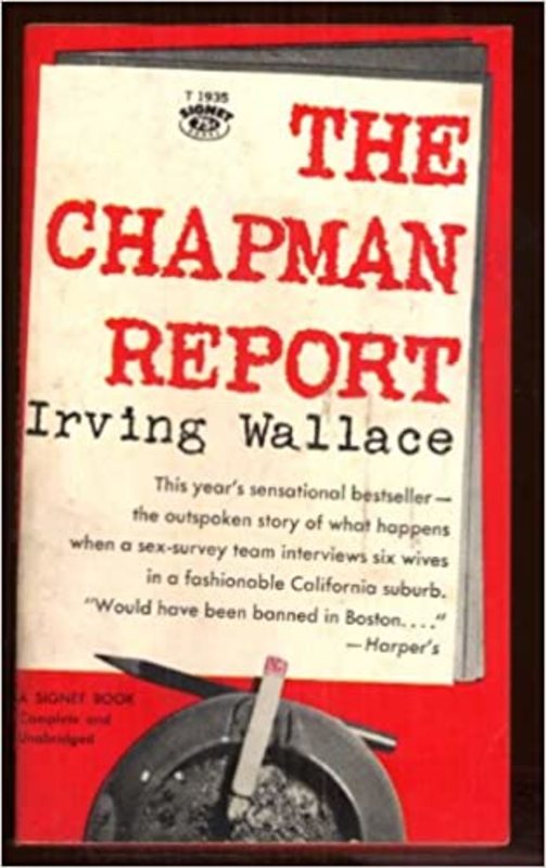 Book cover for "The Chapman Report" by Irving Wallace