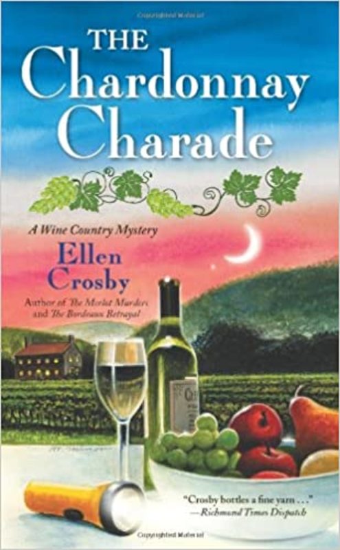 Book cover for "The Chardonnay Charade" by Ellen Crosby