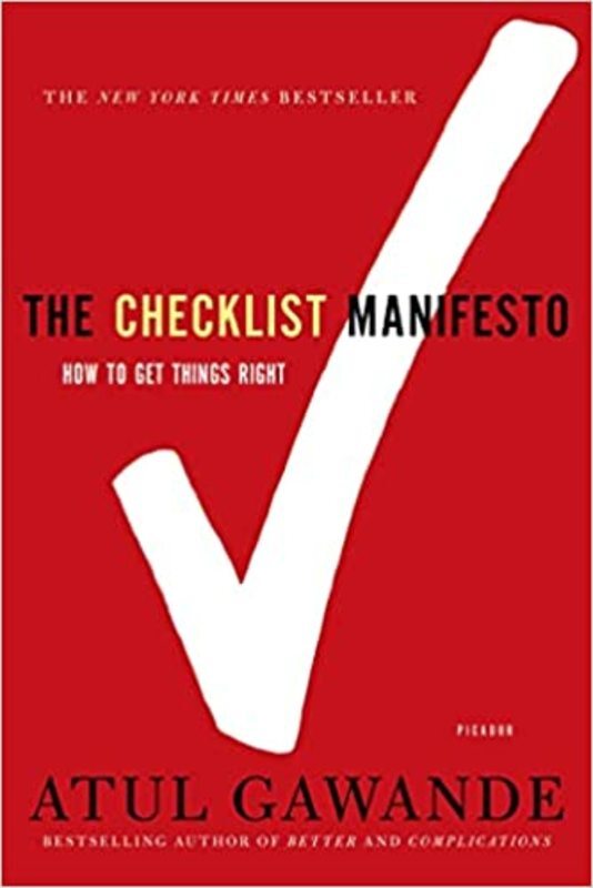 Book cover for "The Checklist Manifesto" by Atul Gawande