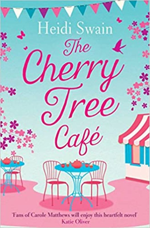 Book cover for "The Cherry Tree Café" by Heidi Swain