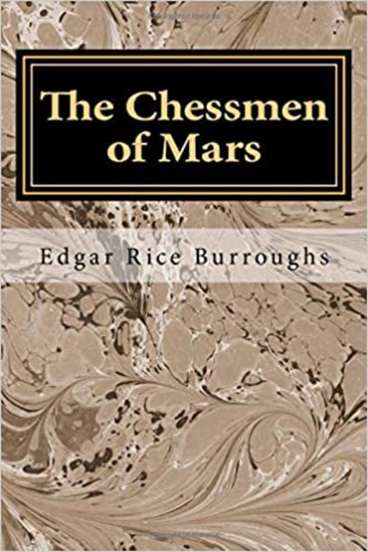 Book cover for "The Chessmen of Mars" by Edgar Rice Burroughs