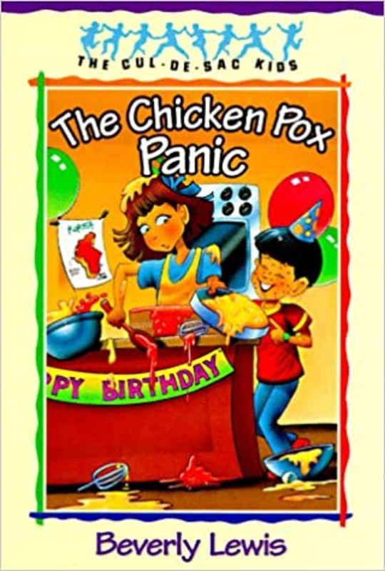 Book cover for "The Chicken Pox Panic" by Beverly Lewis