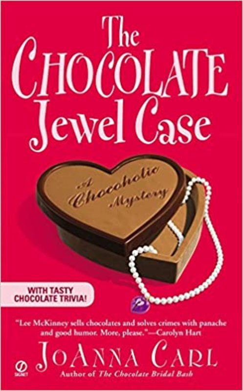 Book cover for "The Chocolate Jewel Case" by JoAnna Carl