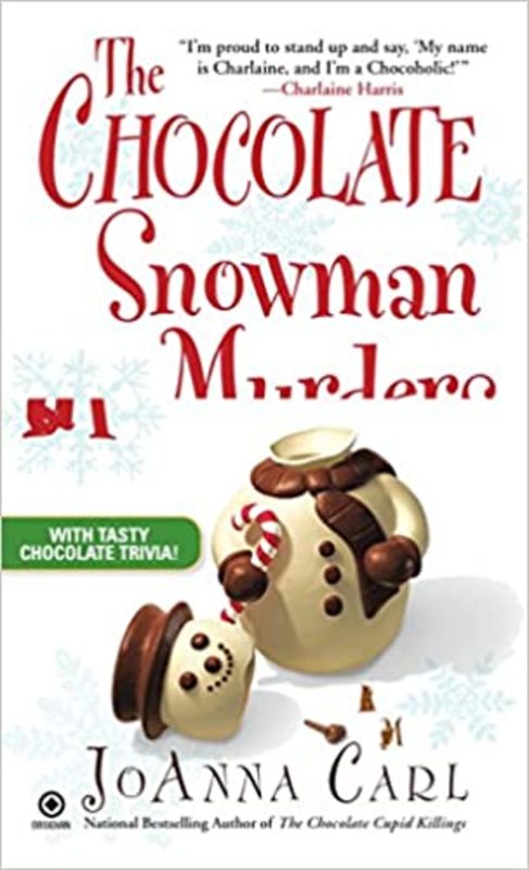 Book cover for "The Chocolate Snowman Murders" by JoAnna Carl