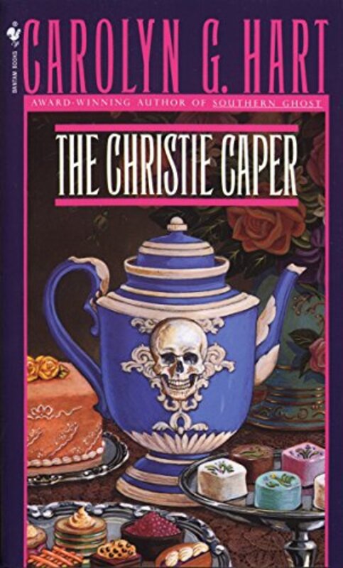 Book cover for "The Christie Caper" by Carolyn Hart